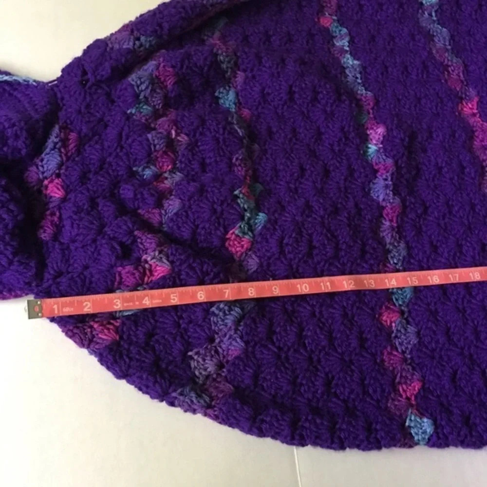 Hand‎ Crocheted Purple Mermaid Tail Adult Size